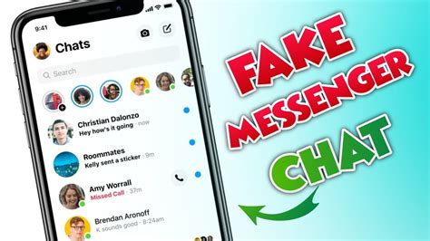 fake facebook Messenger screenshot